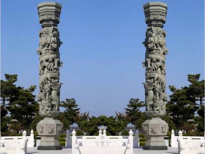 石雕欄桿、石拱橋、石欄桿