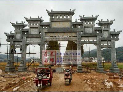 石雕欄桿、石拱橋、石欄桿