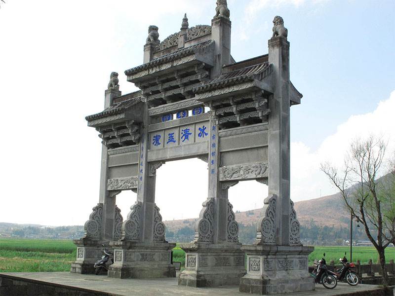 石雕欄桿、石拱橋、石欄桿