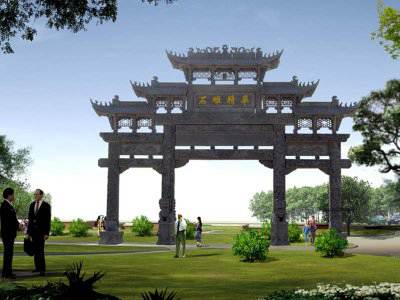 石雕欄桿、石拱橋、石欄桿