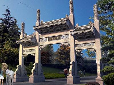 石雕欄桿、石拱橋、石欄桿