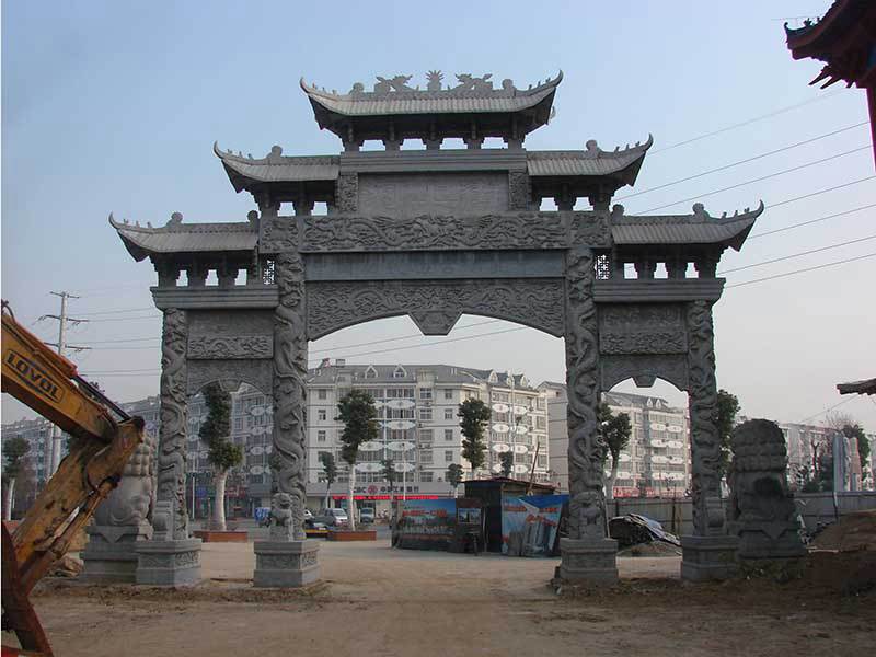 三門三樓青石牌樓價格