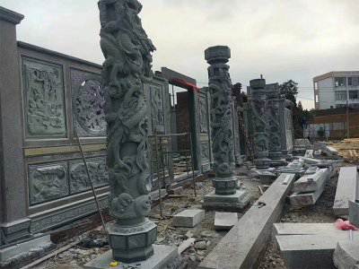 石雕欄桿、石拱橋、石欄桿