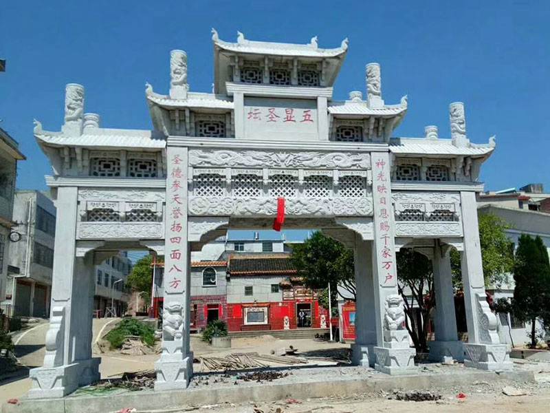 石牌樓雕刻圖案