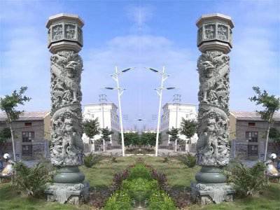 石雕欄桿、石拱橋、石欄桿